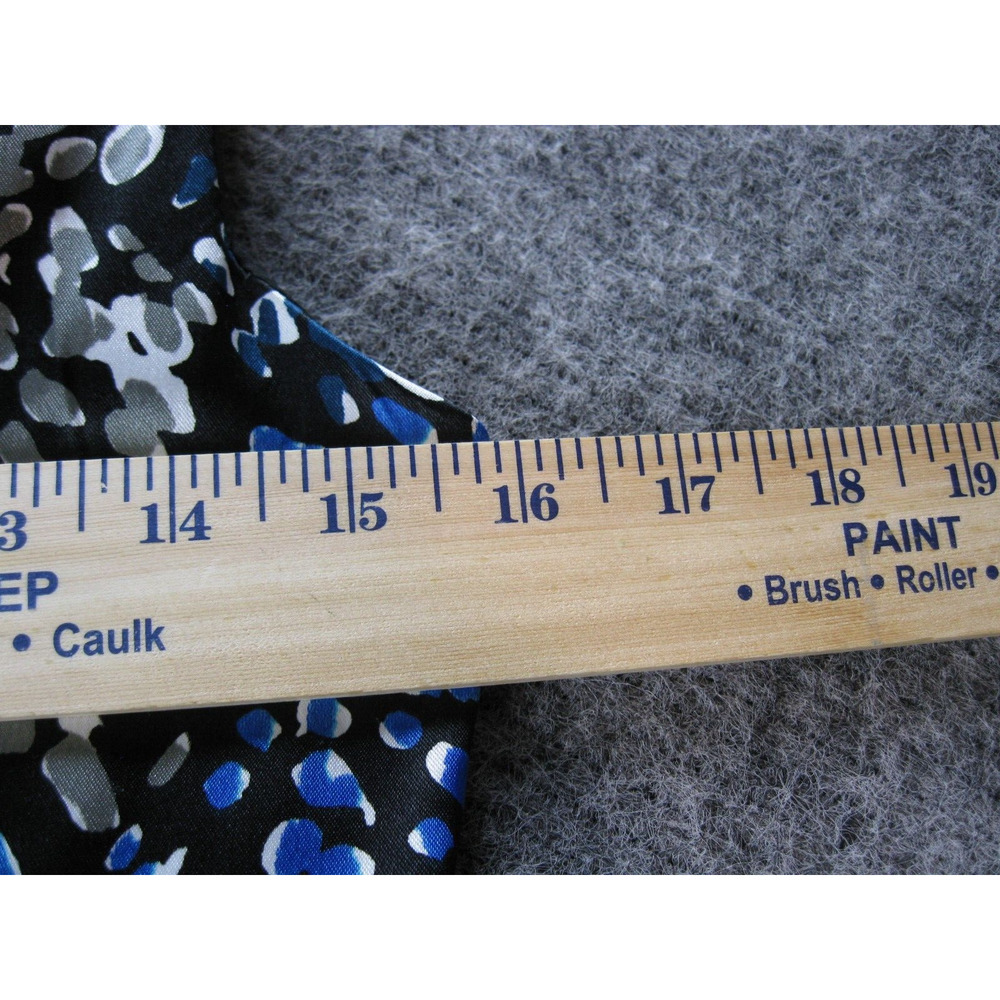 Maggy London Dress Women 8 Blue One Shoulder Satin Ruched Flattering Ladies - Picture 9 of 15